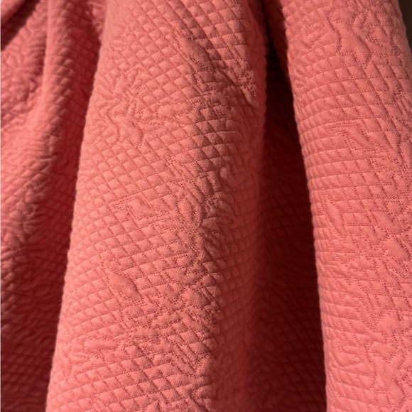 Janie and Jack Pink Quilted Jacquard Ruffle Dress Size 3 - Picture 6 of 7